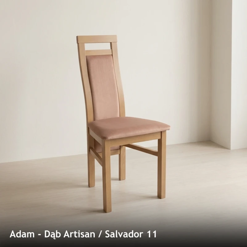 Krzesło tapicerowane ADAM - Dąb Artisan, Salvador 11