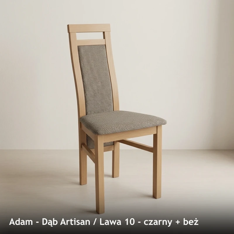 Adam - Dąb Artisan - Lawa 10 - czarny + beż