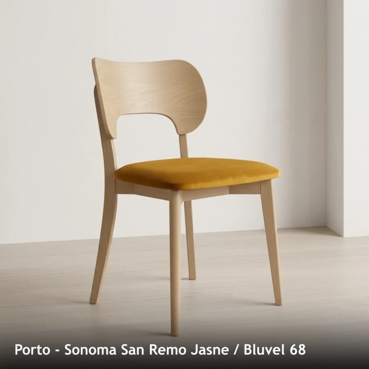 PORTO - stelaż Sonoma San Remo Jasne, tkanina Bluvel 68