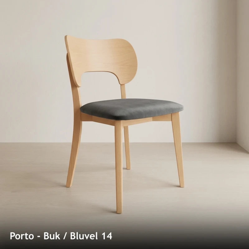 Krzesło drewniane PORTO - Buk, Bluvel 14