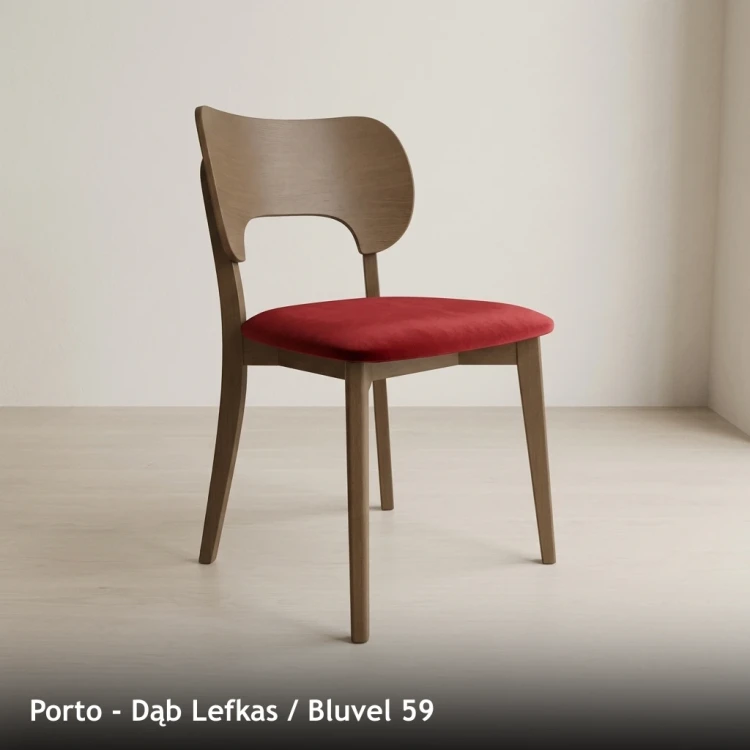 PORTO - stelaż Dąb Lefkas, tkanina Bluvel 59