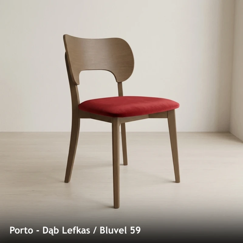 Krzesło drewniane PORTO - Dąb Lefkas, Bluvel 59