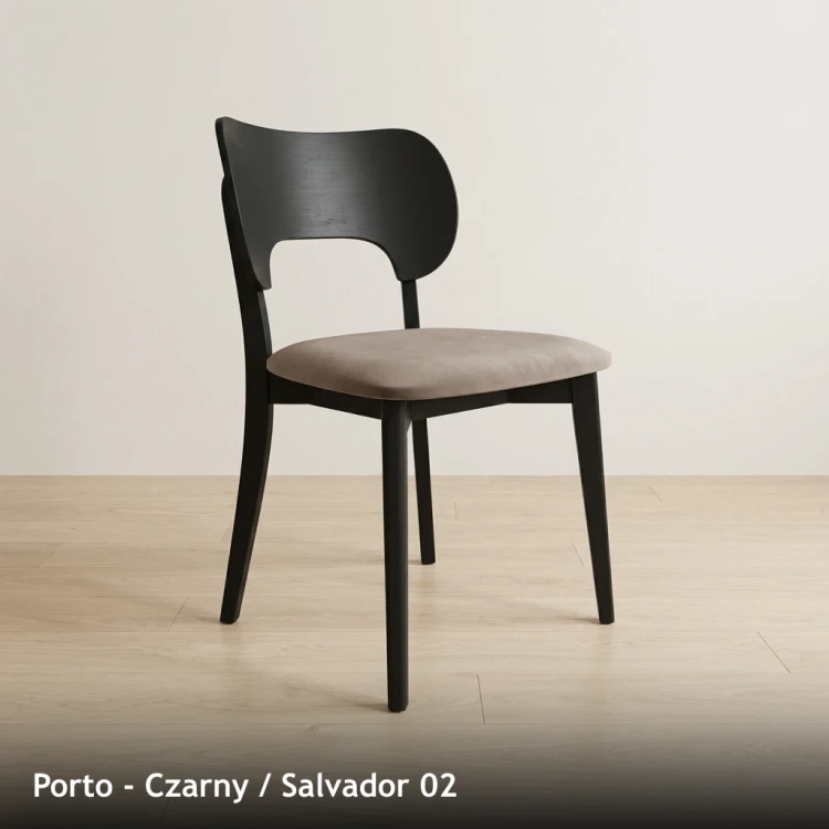 PORTO - stelaż Czarny, tkanina Salvador 02