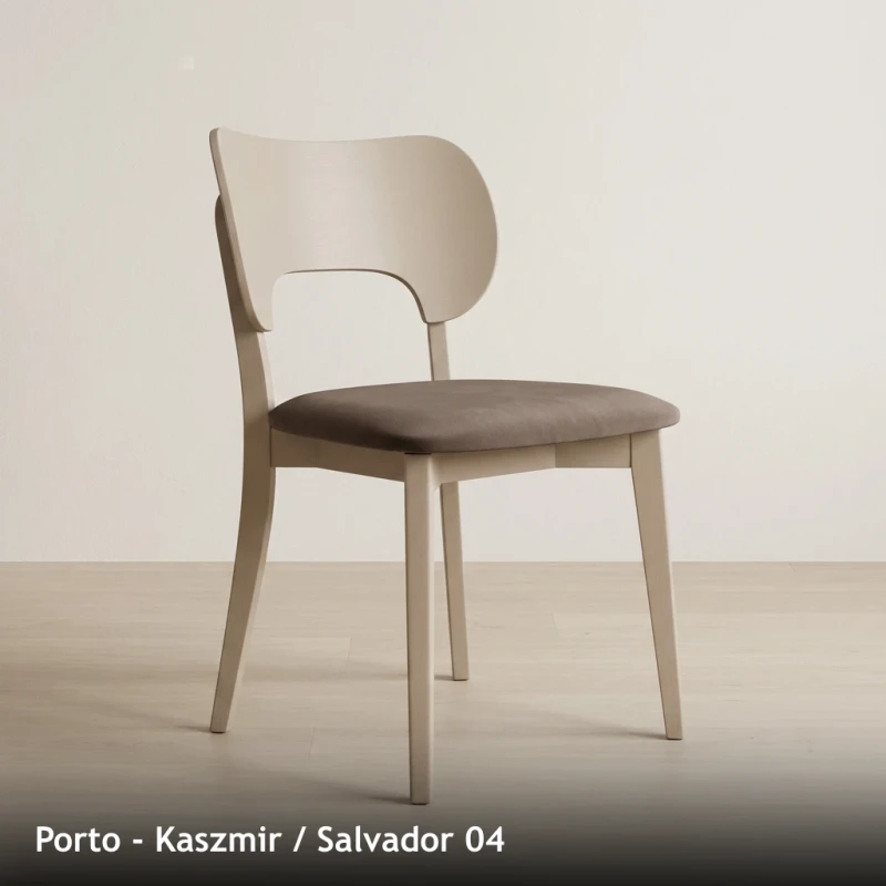 Krzesło drewniane PORTO - Kaszmir, Salvador 04