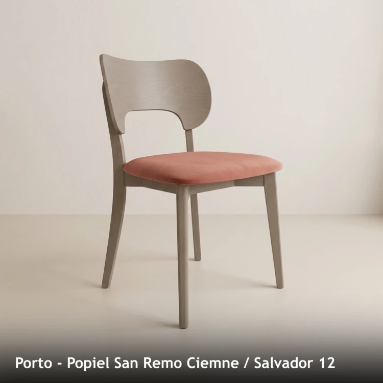 PORTO - stelaż Popiel San Remo Ciemne, tkanina Salvador 12