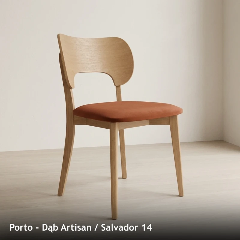 Krzesło drewniane PORTO - Dąb Artisan, Salvador 14