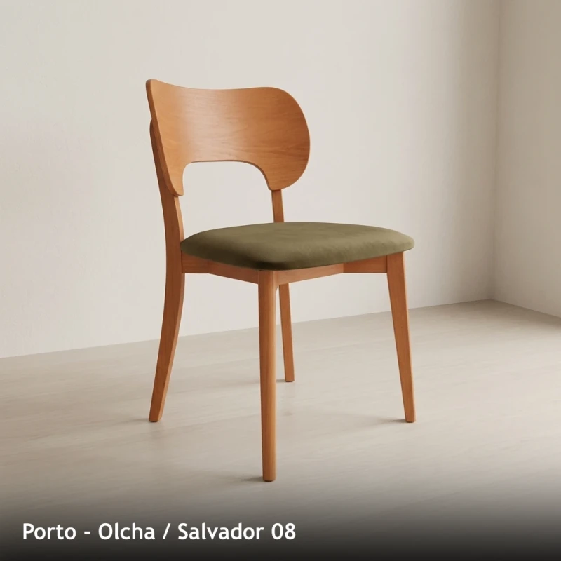 Krzesło drewniane PORTO - Olcha, Salvador 08