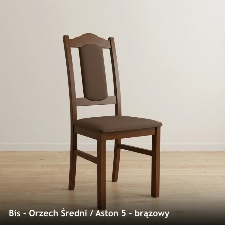 BIS - stelaż Orzech Średni, tkanina Aston 5, brązowy