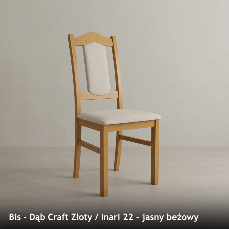 BIS - stelaż Dąb Craft Złoty, tkanina Inari 22, jasny beżowy