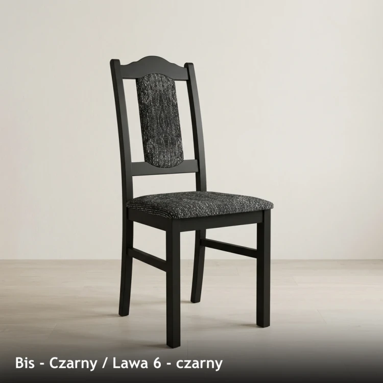 BIS - stelaż Czarny, tkanina Lawa 6, czarny