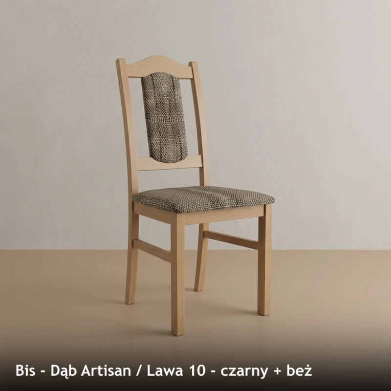 Bis - Dąb Artisan - Lawa 10 - czarny + beż