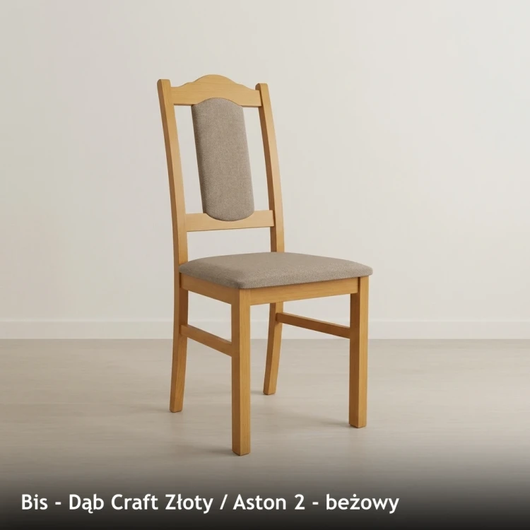 BIS - stelaż Dąb Craft Złoty, tkanina Aston 2, beżowy