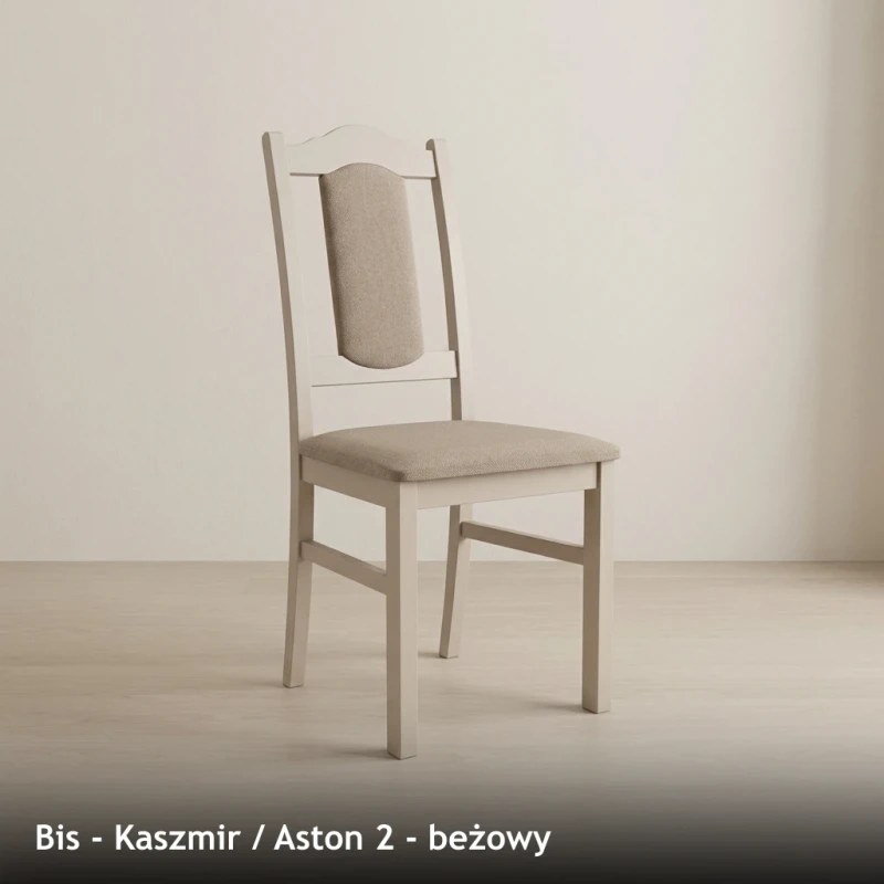 Krzesło tapicerowane BIS - Kaszmir, Aston 2, beżowy