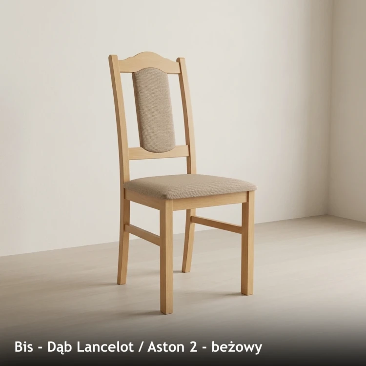 BIS - stelaż Dąb Lancelot, tkanina Aston 2, beżowy