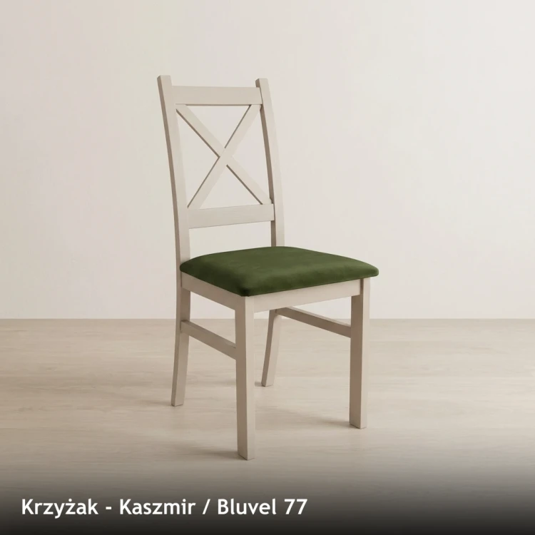 KRZYŻAK - stelaż Kaszmir, tkanina Bluvel 77