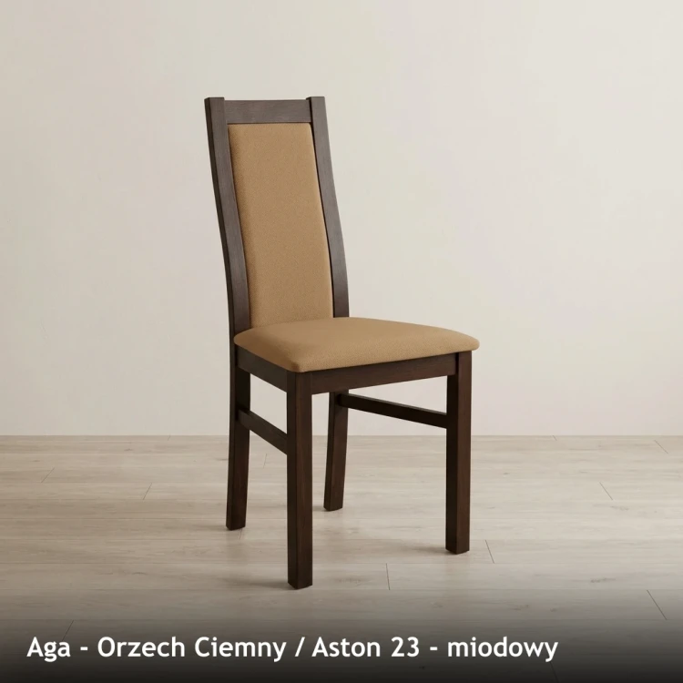 AGA - stelaż Orzech Ciemny, tkanina Aston 23, miodowy