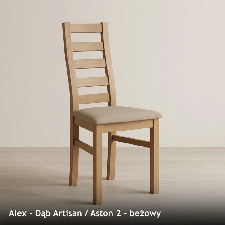 ALEX - stelaż Dąb Artisan, tkanina Aston 2, beżowy