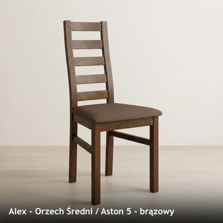 ALEX - stelaż Orzech Średni, tkanina Aston 5, brązowy
