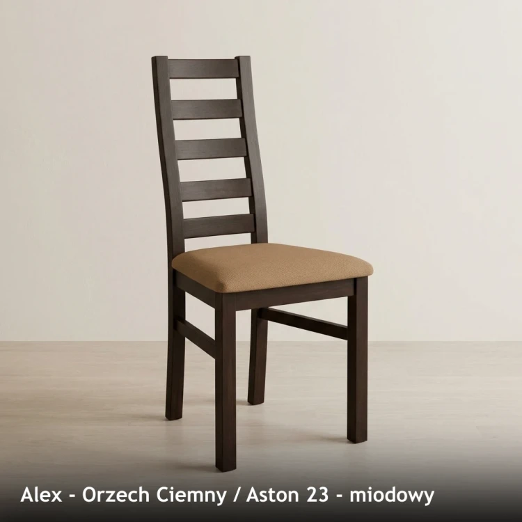 ALEX - stelaż Orzech Ciemny, tkanina Aston 23, miodowy