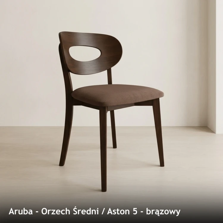 ARUBA - stelaż Orzech Średni, tkanina Aston 5, brązowy