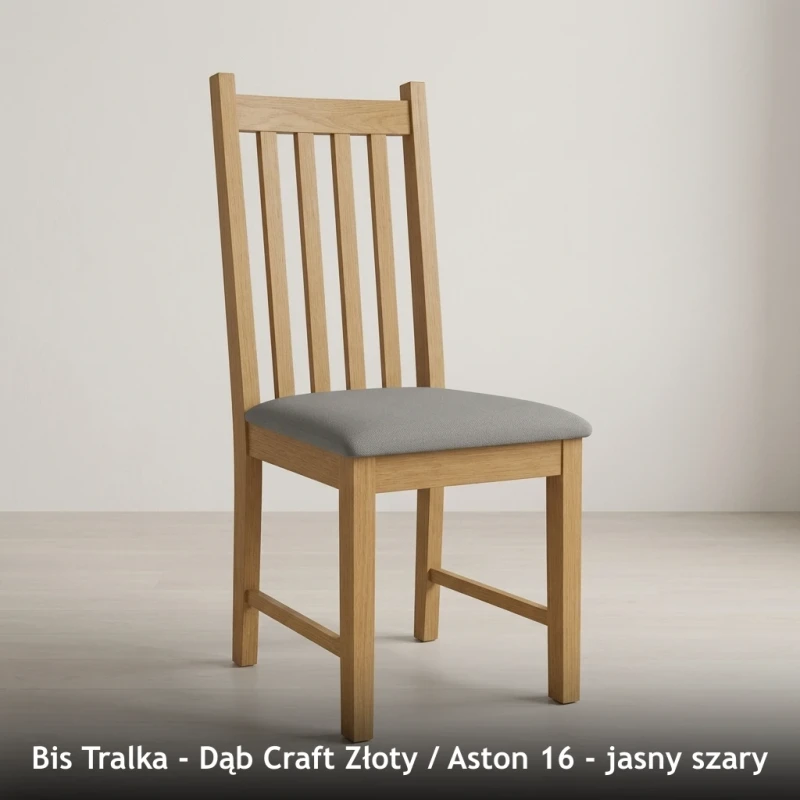 Bis Tralka - Dąb Craft Złoty - Aston 16 - jasny szary