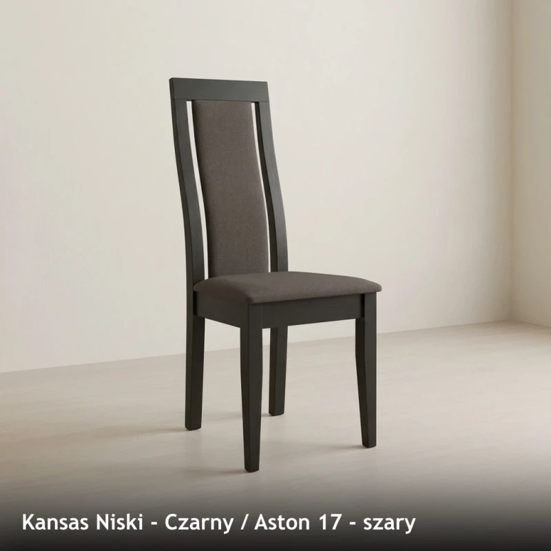 Kansas Niski - Czarny - Aston 17 - szary