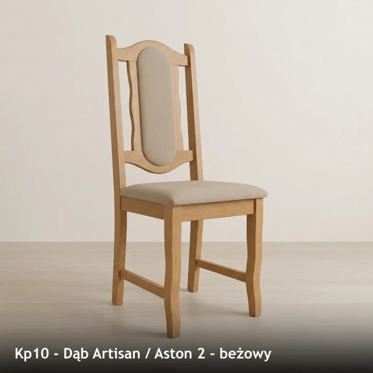 KP10 - stelaż Dąb Artisan, tkanina Aston 2, beżowy