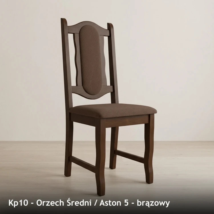 KP10 - stelaż Orzech Średni, tkanina Aston 5, brązowy