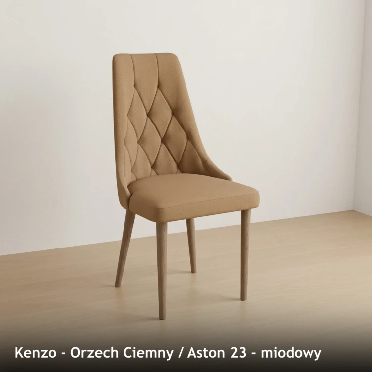 KENZO - stelaż Orzech Ciemny, tkanina Aston 23, miodowy