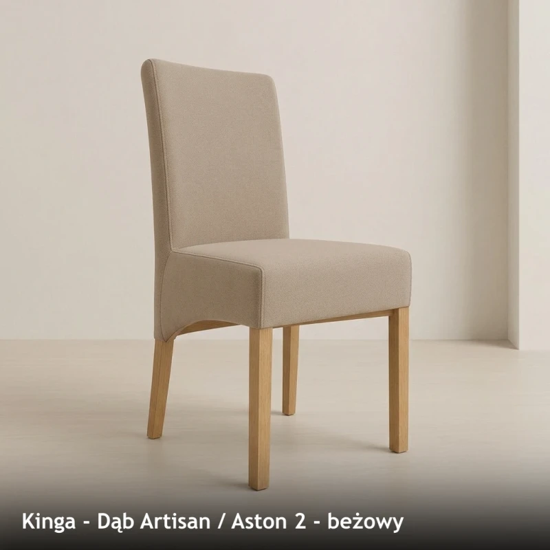 Kinga - Dąb Artisan - Aston 2 - beżowy