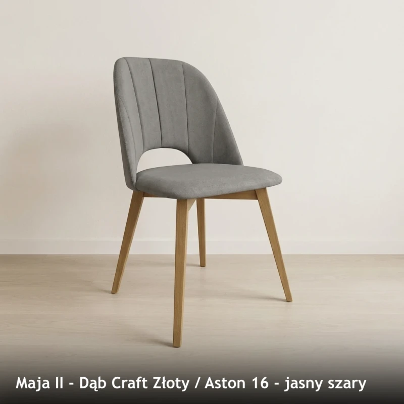 Maja II - Dąb Craft Złoty - Aston 16 - jasny szary