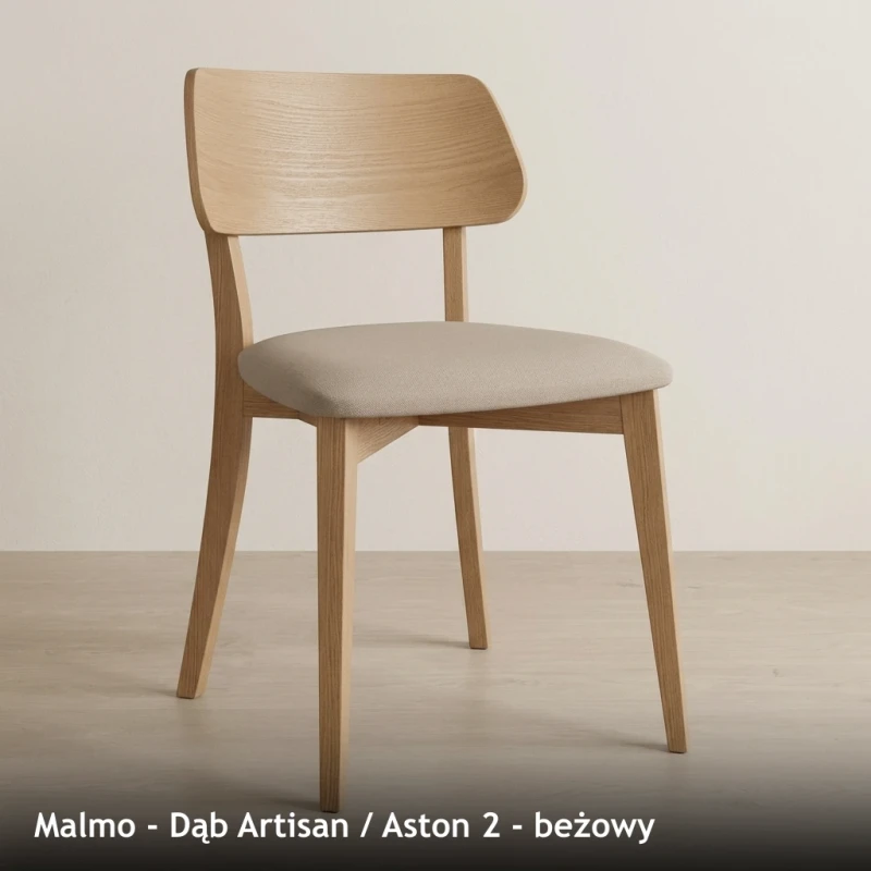 Malmo - Dąb Artisan - Aston 2 - beżowy