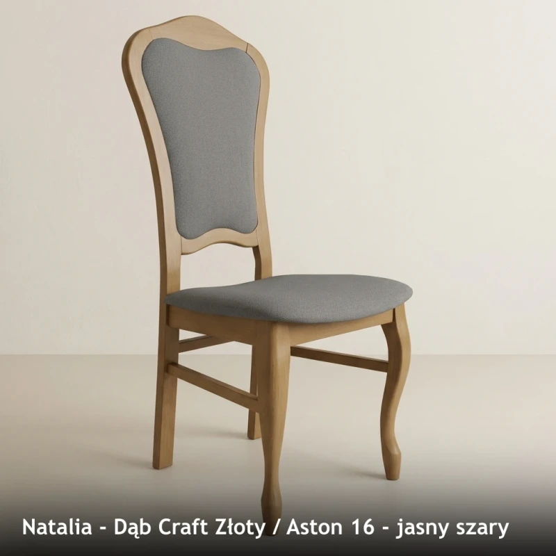 Natalia - Dąb Craft Złoty - Aston 16 - jasny szary