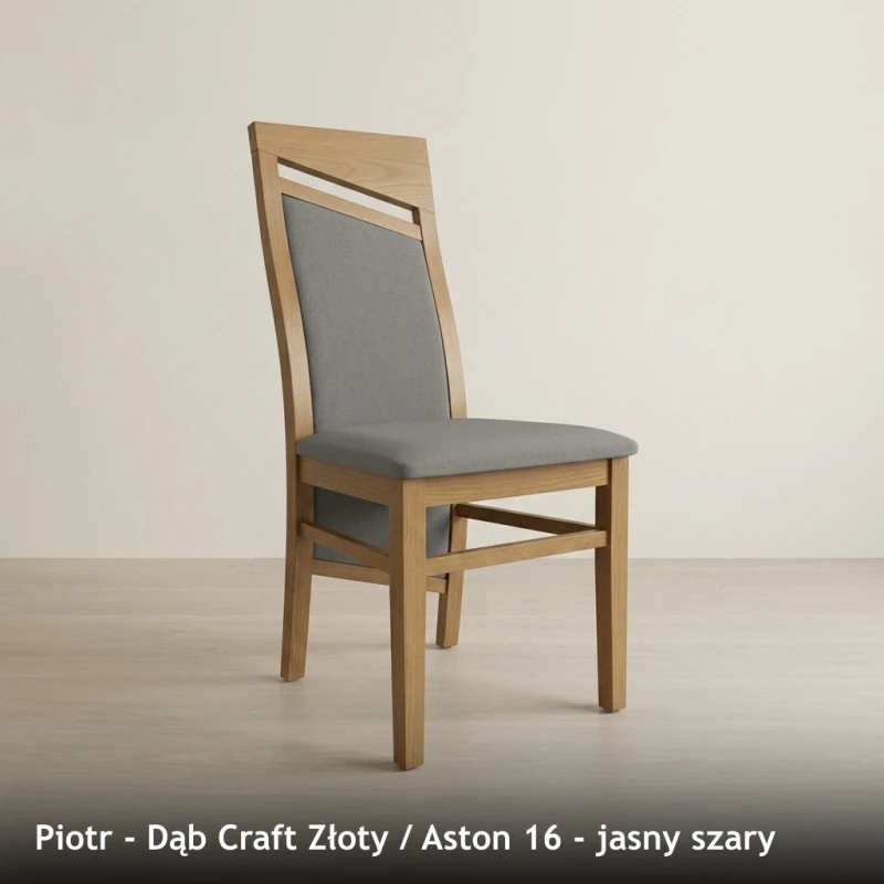 Piotr - Dąb Craft Złoty - Aston 16 - jasny szary