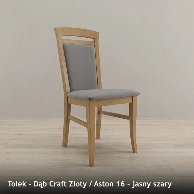 Tolek - Dąb Craft Złoty - Aston 16 - jasny szary