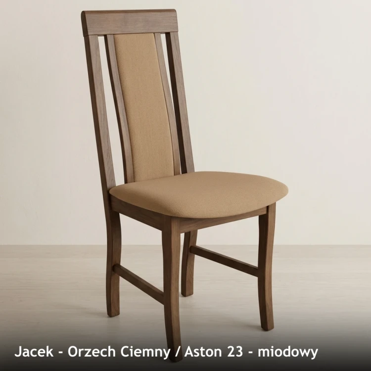 JACEK - stelaż Orzech Ciemny, tkanina Aston 23, miodowy