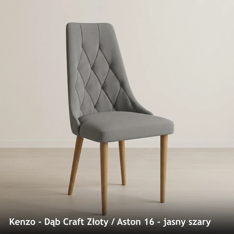 Kenzo - Dąb Craft Złoty - Aston 16 - jasny szary