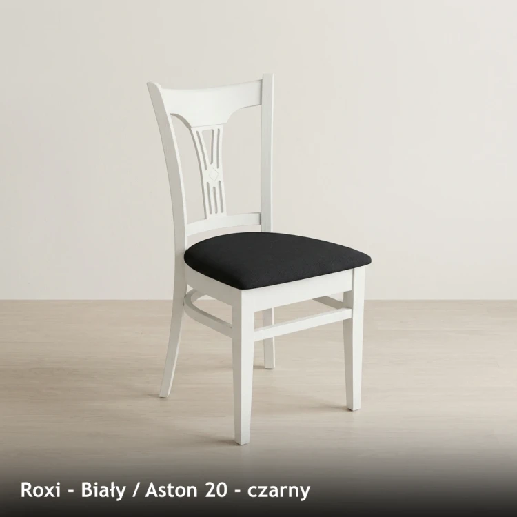 ROXI - stelaż Biały, tkanina Aston 20, czarny