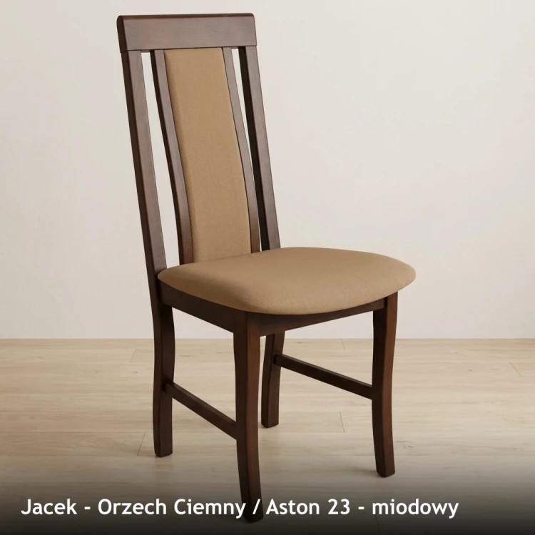 JACEK - stelaż Orzech Ciemny, tkanina Aston 23, miodowy