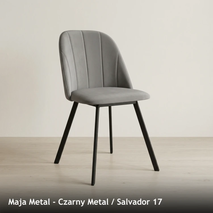 MAJA METAL - stelaż Czarny Metal, tkanina Salvador 17