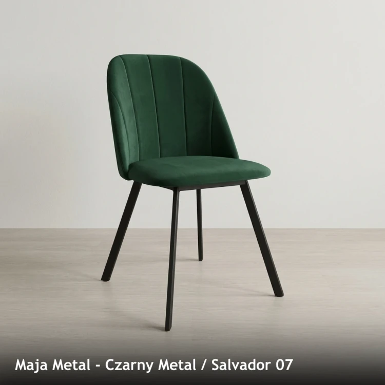 MAJA METAL - stelaż Czarny Metal, tkanina Salvador 07