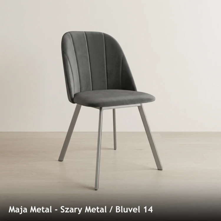 MAJA METAL - stelaż Szary Metal, tkanina Bluvel 14