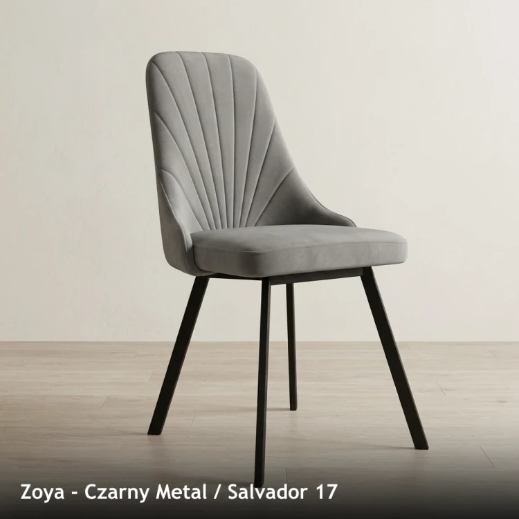 ZOJA METAL - stelaż Czarny Metal, tkanina Salvador 17