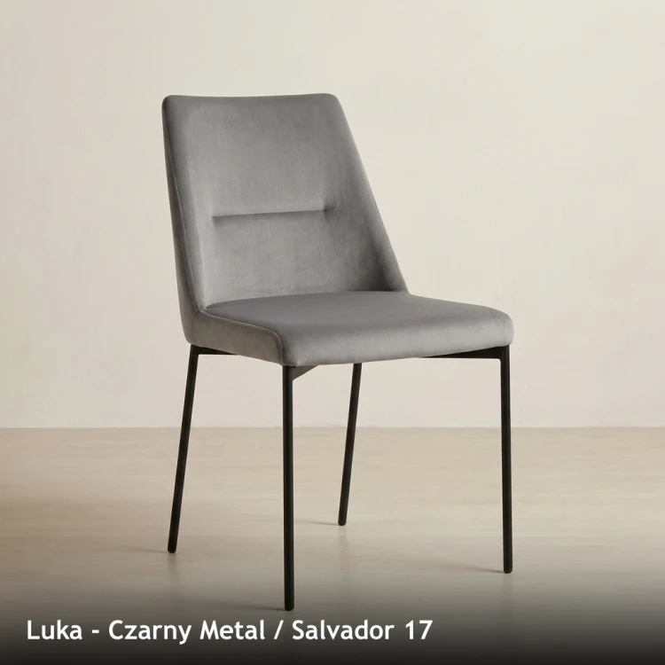 LUKA - stelaż Czarny Metal, tkanina Salvador 17