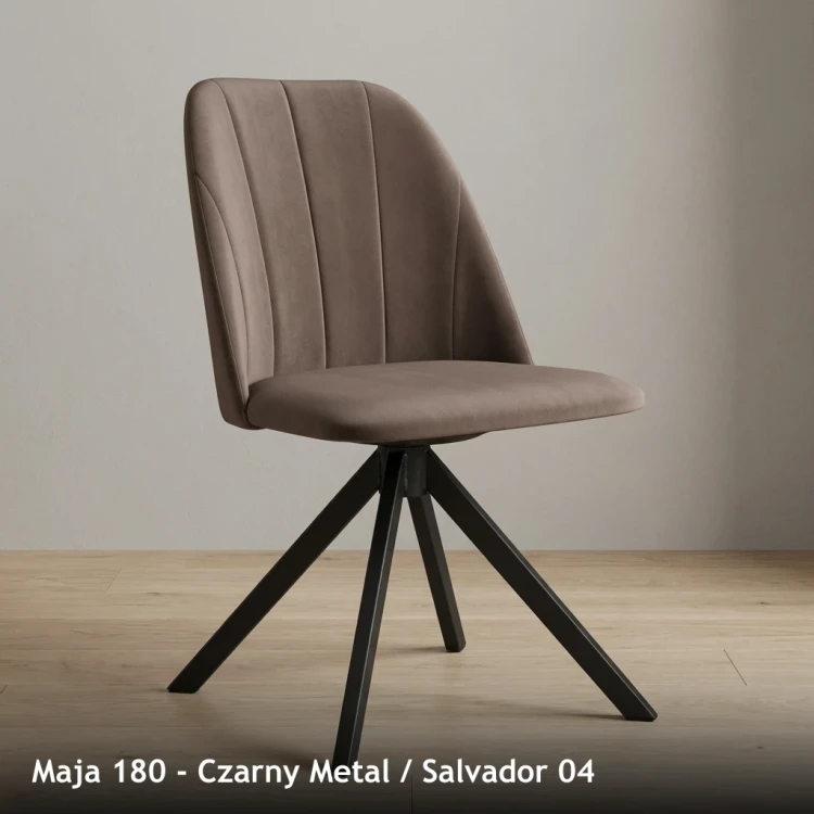 MAJA 180 - stelaż Czarny Metal, tkanina Salvador 04