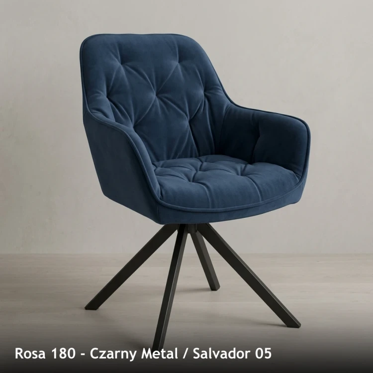 ROSA 180 - stelaż Czarny Metal, tkanina Salvador 05
