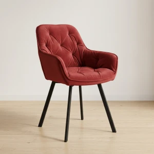 Krzesło tapicerowane kubełkowe ROSA do jadalni i salonu – nowoczesny design