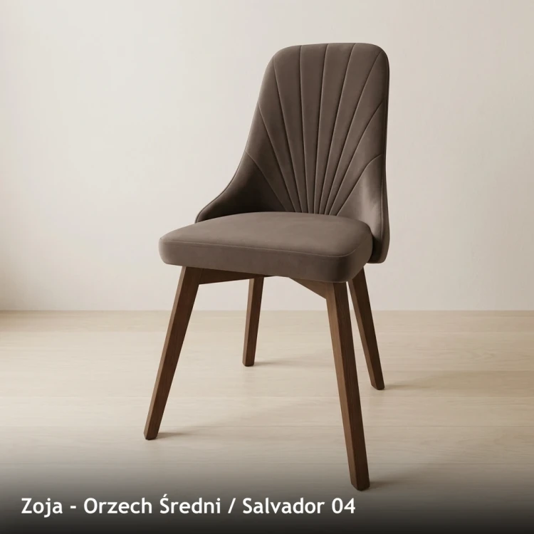 ZOJA - stelaż Orzech Średni, tkanina Salvador 04