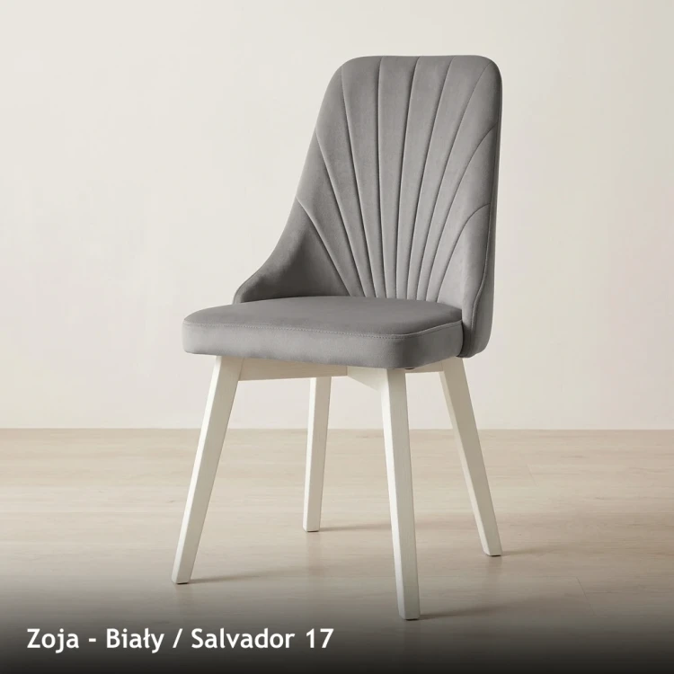 ZOJA - stelaż Biały, tkanina Salvador 17
