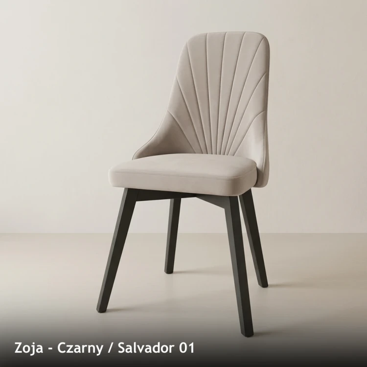 ZOJA - stelaż Czarny, tkanina Salvador 01
